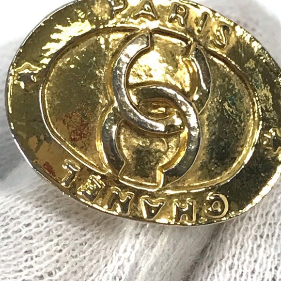 CHANEL vintage CC CC Mark Accessories Earrings Metal Gold - Picture 11 of 15